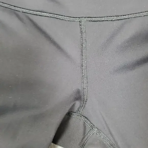 Lululemon Leggings Womens 4 Cropped 21" Mesh Panel Run Yoga Gym Workout Athletic - Picture 6 of 10